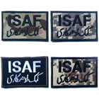 4PCS ISAF International Security Assistance in Afghanistan Tactical Hook Patch