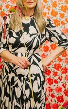 BNWT Rixo London Sheree Floral Silk Midi Dress Sz XS M L XL