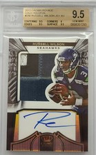 2012 CROWN ROYALE RUSSELL WILSON PATCH AUTO BGS 9.5 7/99 🔥🔥🔥 SEAHAWKS ROOKIE