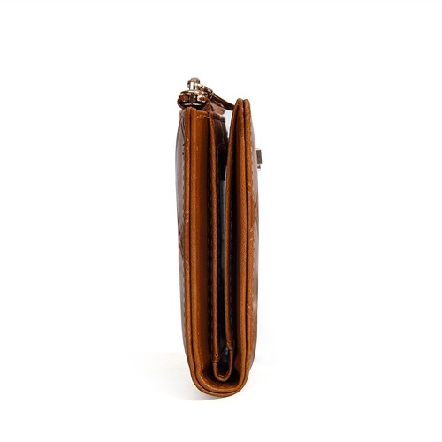 Damen Leder kleine Geldbörse Damen Kartenetui Clutch Handtasche Reißverschluss Münzbörse - Bild 10 von 12