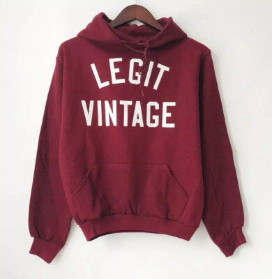 legit vintage X russell athletic hoodie sweatshirt mens size small deadstock NOS