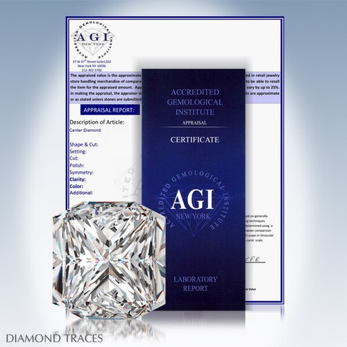 1ct D SI1 Radiant Natural Diamond 950 Plat. Classic Solitaire Engagement Ring - Picture 3 of 8