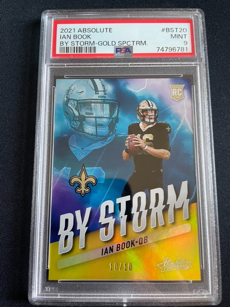 2021 Panini Absolute By Storm GOLD 10/10 Ian Book #BST-20 Rookie