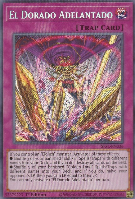 YUGIOH HOLO CARD EL DORADO ADELANTADO SESL EN036 1ST EDITION EBay