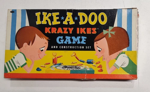 VINTAGE 1955 Ike A Doo Krazy Ikes Game & Construction Set Whitman