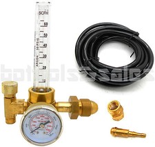 Argon CO2 Mig Tig Flow Meter Regulator w/ Hose 4 Gas Welding Weld Machine NEW