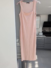 Women's Boohoo Long Peach Maxi Dress UK Size 12