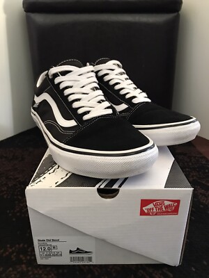 vans old skool black size 12