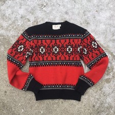 Vintage Jersild Fair Isle Virgin Wool Knit Sweater Jumper
