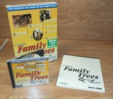 Vintage Create Family Trees Quick  Easy PC, 1998, Windows 98/95/NT 