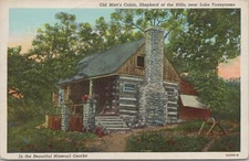 Missouri Ozarks~Old Matt's Cabin~Shepherd Of The Hills~Lake Taneycomo~Vintage PC