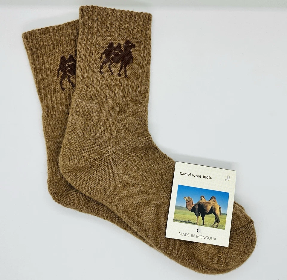 Luxurious 100% Mongolian Camel Wool – Warm, Soft, and Eco-Friendly Thermal Socks - Image 3 of 4