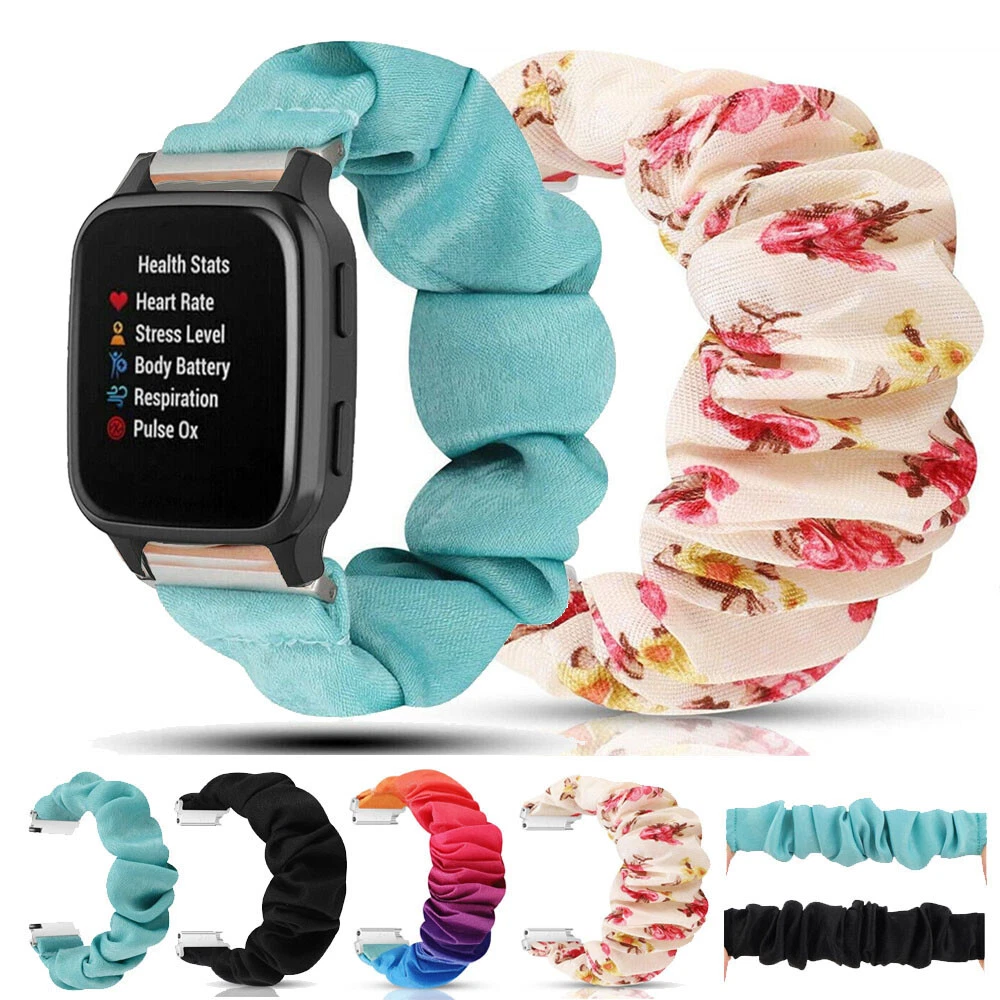Scrunchie Elastic Watch Band Strap For Garmin Venu 2 Plus SQ Music
