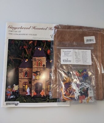 The Victoria Sampler #153 Gingerbread Haunted House - Kit Point De Croix Halloween