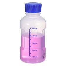 500ml Thickened Media Storage Bottles, Graduated Bottle, Transparent Round