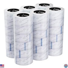 Heavy Duty Clear Packing Tape 36 Rolls, 2" Wide, 110 Yards, 2.7 mil Thick