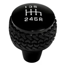 DV8 Offroad Black 6-Speed Shifter Knob for 07-18 Jeep Wrangler JK D-JP-181112-BK