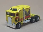 Hot Wheels - Vintage 1983 Thunder Roller Semi - Yellow Die Cast 1:64 Pre Owned