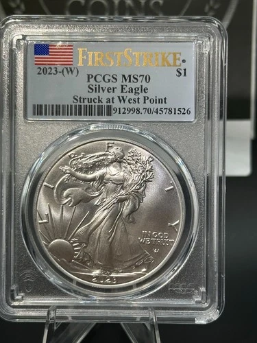 2023-(W) $1 Silver Eagle PCGS MS70 First Strike Struck at West Point