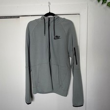 Nike Sportswear Tech Fleece Full-Zip Hoodie Mens Small Grayish Blue CU4489-491