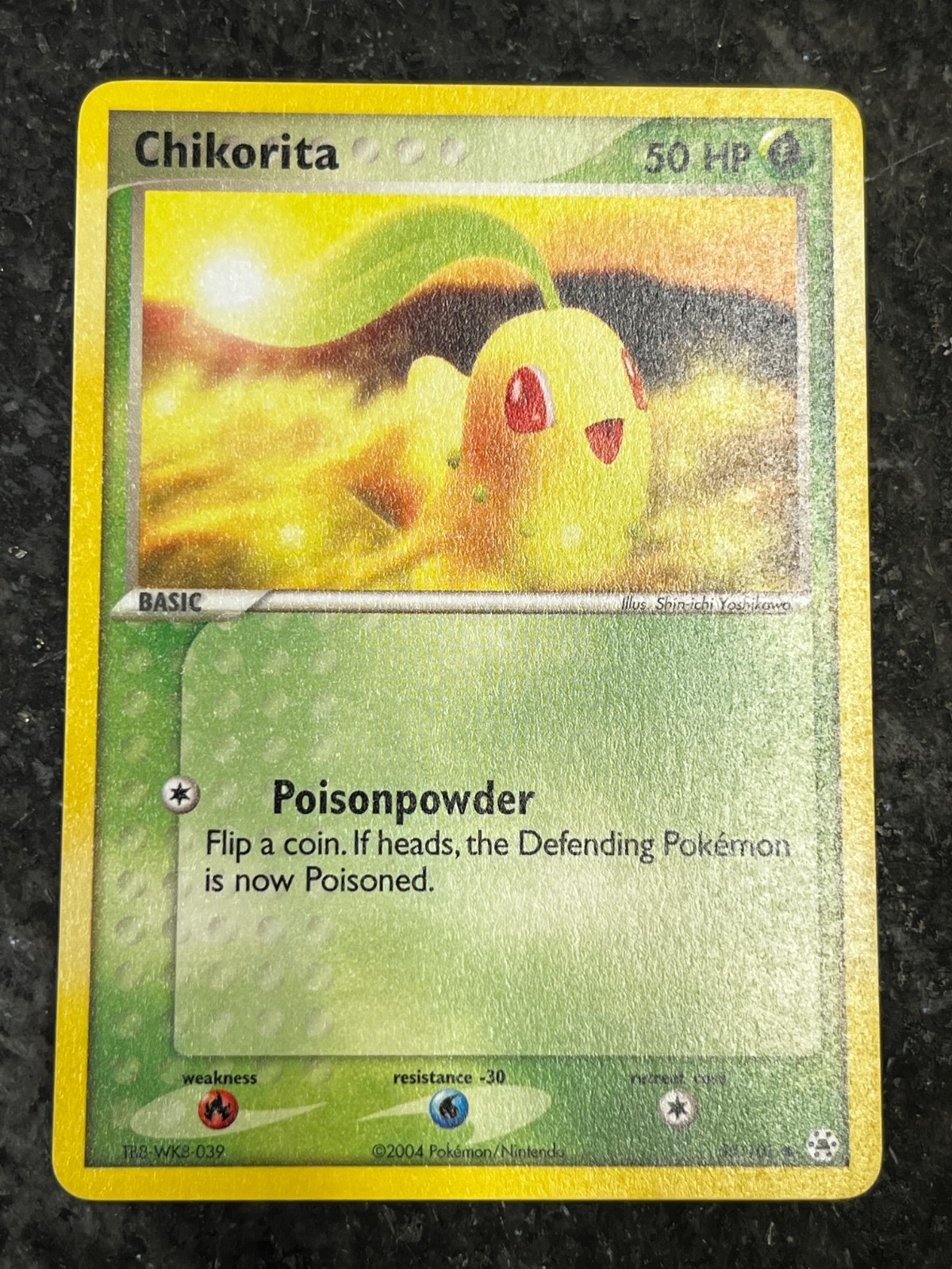 Chikorita 55/10 - EX Hidden Legends Vintage Pokemon Card NM