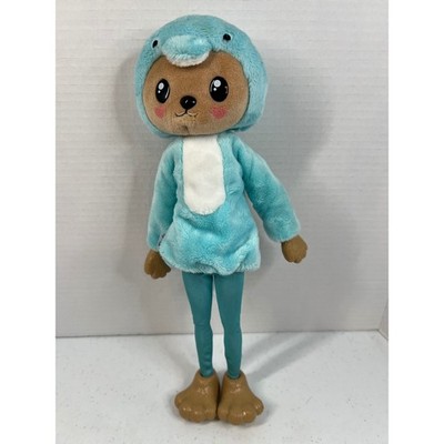 Barbie Cutie Reveal Doll w/ Bear Dolphin Costume Blue Plush 12 Inch Toy