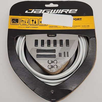 Jagwire Universal Sport Bicycle Brake Cable Kit White OPEN PACKAGE