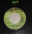 Paul McCartney Uncle Albert / Too Many People - Apple Vinyl 45 EX Beatles Solo
