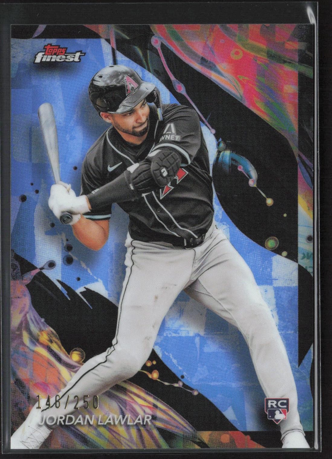 2024 Finest #167 Jordan Lawlar Sky Blue Refractor #/250 Rookie RC