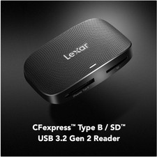 Dual-Slot CFexpress SD Card Reader, USB 3.2 Gen 2 - Black
