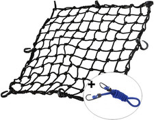 20" x 20" Cargo Net, Bungee net with 8 Hooks, Small Cargo net Stretches to