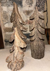 Pine Tree Forest Look Handcrafted Wood Trees Group of 3 Sold NEW — photo 2