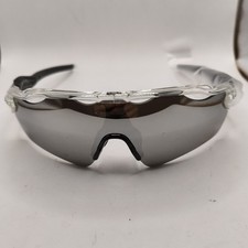 New Oakley OO9208 Radar EV Path Sunglasses Clear Gray Frame Prizm Mirrored Lens