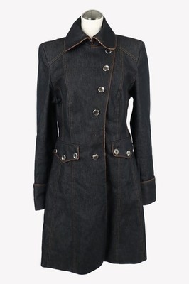 Karen Millen Damen Jacke Gr. 34 Blau Jacke Mantel  Mantel