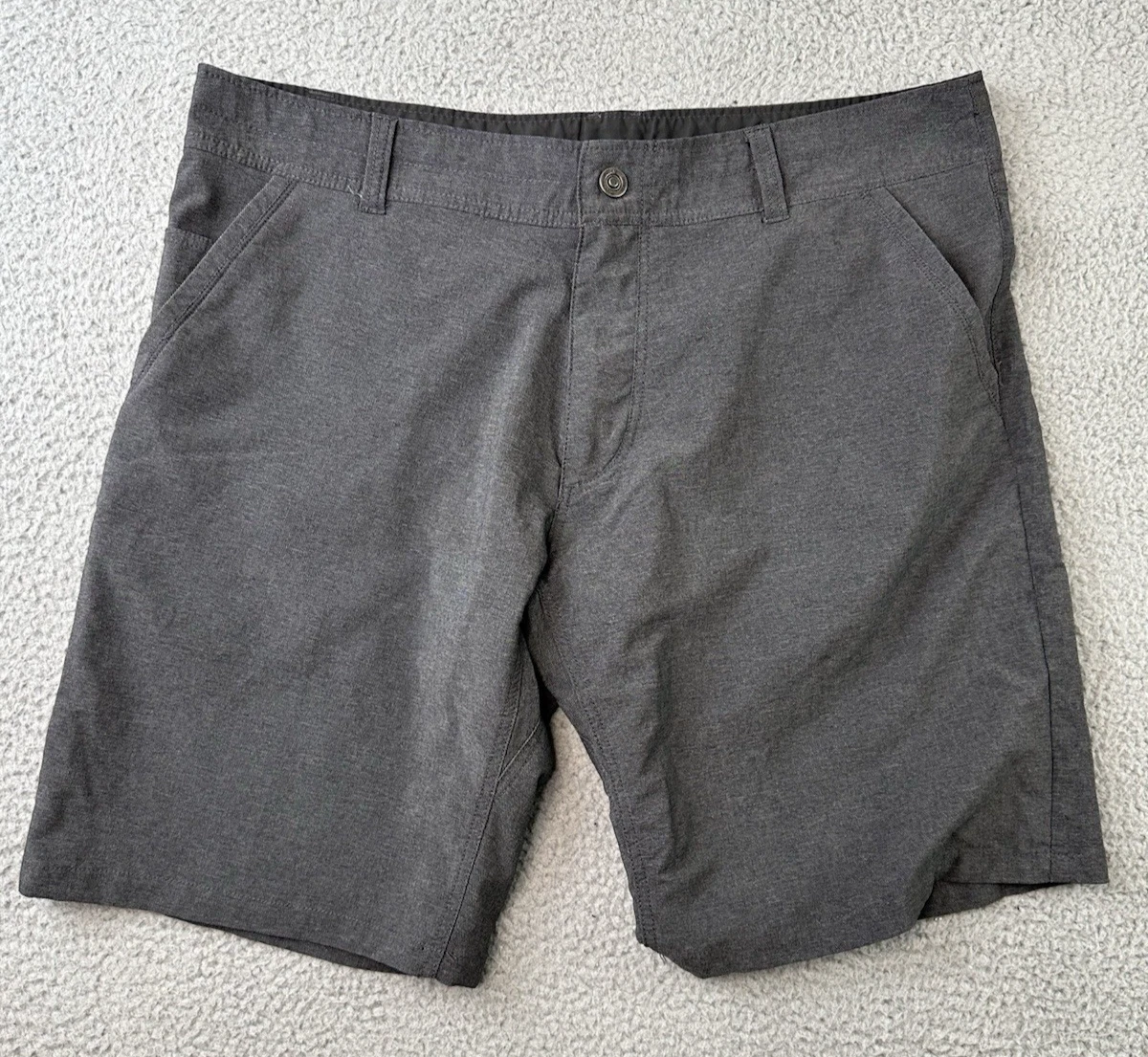 Kuhl Silencr Shorts Mens Size 38 Hiking Outdoor Cargo Zip Pockets Gray 10" Ins