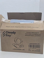 Cloudy Bay Smart WiFi 4" LED Recessed Lights 4-Pk RGB Alexa Google 120V