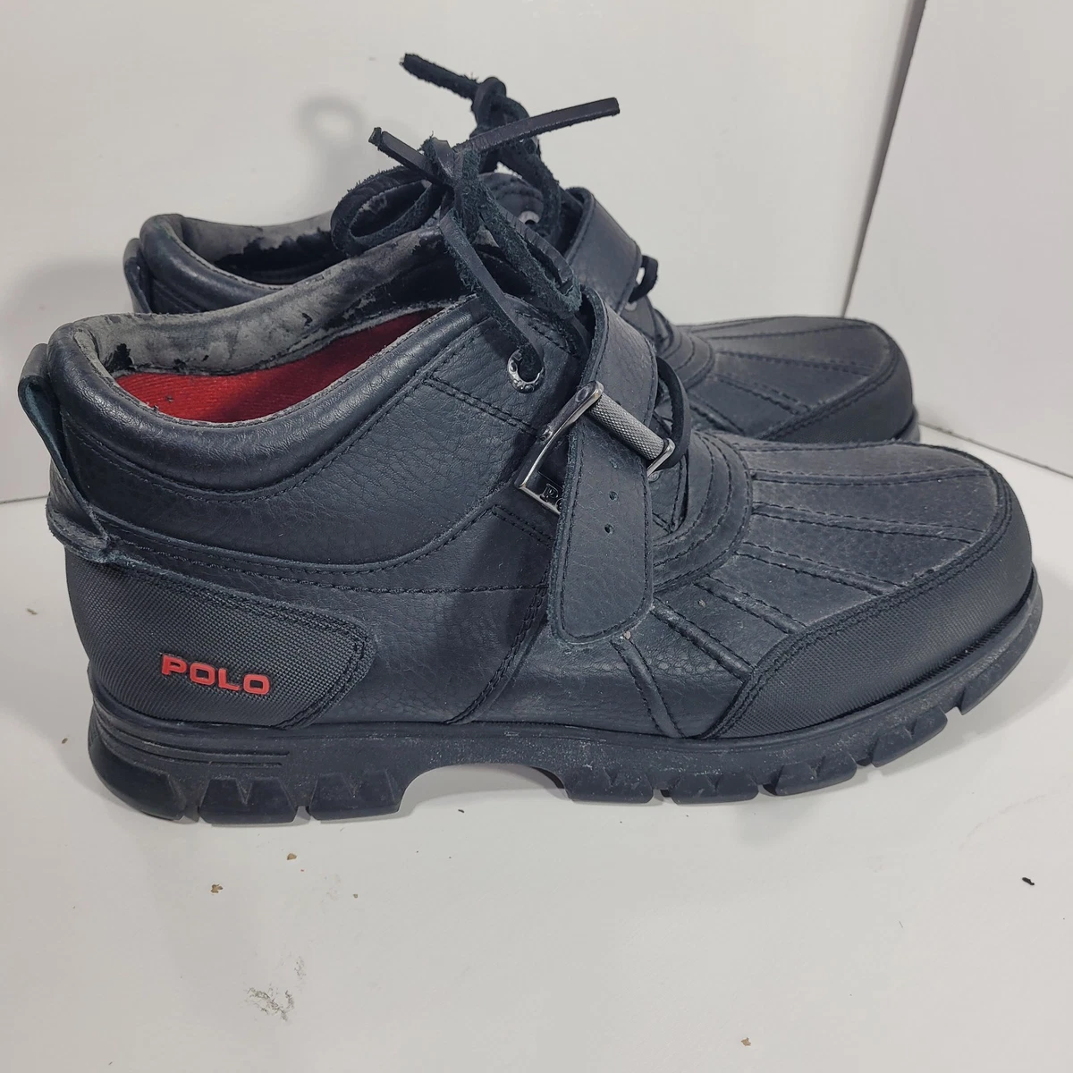 Polo Ralph Lauren Black Buckle Boots for Men for Sale | Shop 