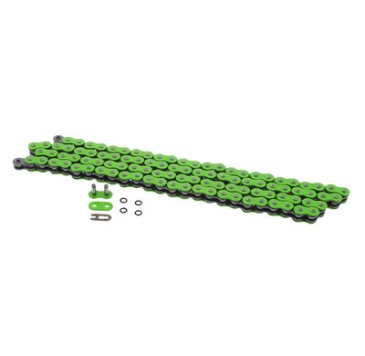 2000-2007 Suzuki DRZ400E / 2000-2014 Suzuki DR-Z400S Green O Ring Chain 520X112L