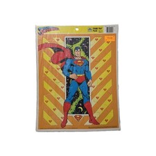 NOS SUPERMAN 1989 Golden Vtg Frame Tray Puzzle SEALED