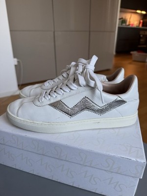 Stuart Weitzman Schuhe Sneaker Leder Weiß 37,5