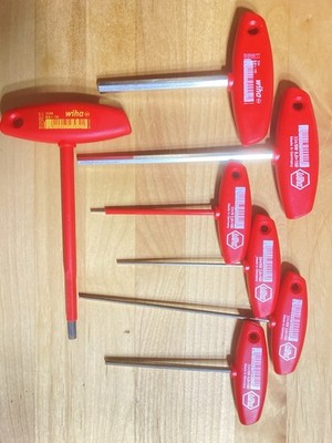 7 x Wiha Sechskant-Schraubendreher Quergriff Typ 334