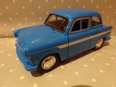 Trabant P50 Trabbi Oldtimer blau Modelauto ca.11,4cm *NEU* 1/38