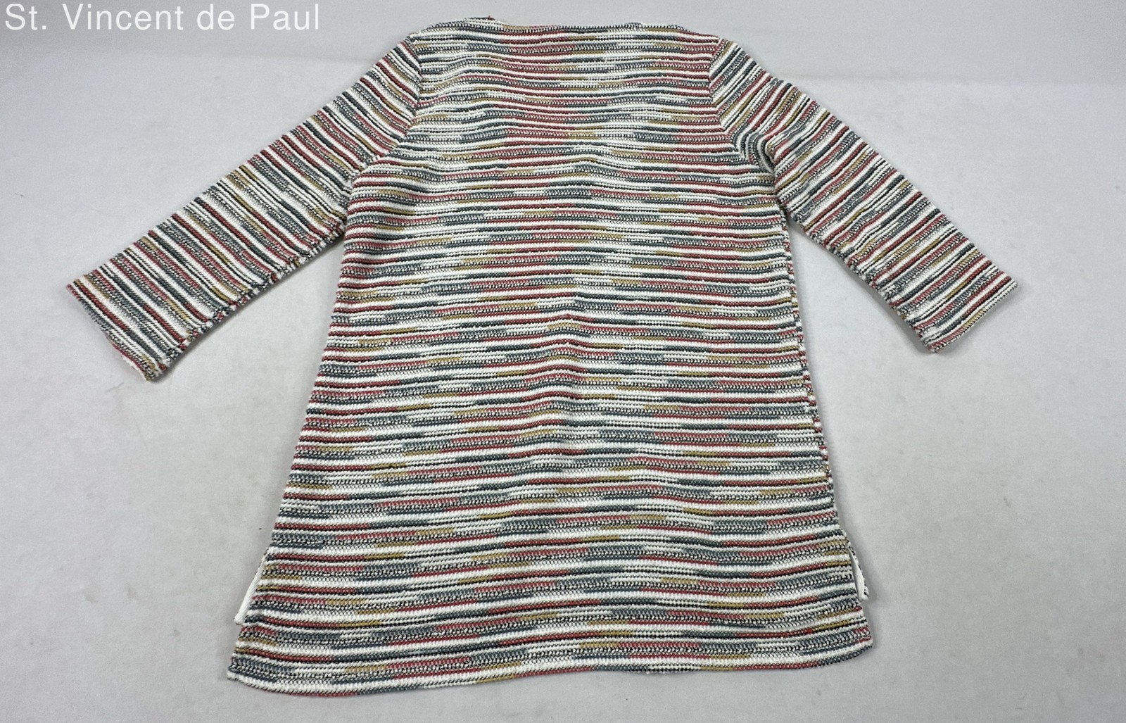 FDJ Multicolor Boho Retro Preppy Sporty Short Sleeve Top. Women's - Size S