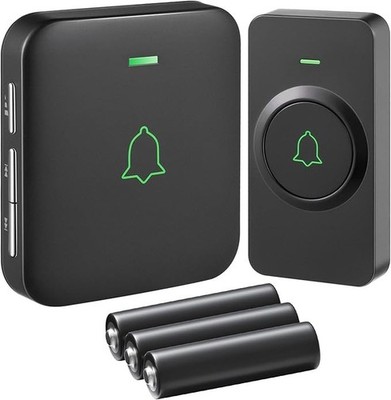 AVANTEK Wireless Door Bell, BA-11 Waterproof Battery Operated Doorbell Chime Ope