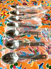 Lot of 5 Vollrath stainless steel 1/8 C measuring/serving spoons