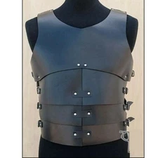 Leather Cuirass Armor Medieval Roman Costume Breastplate Bracer LARP Cosplay SCA