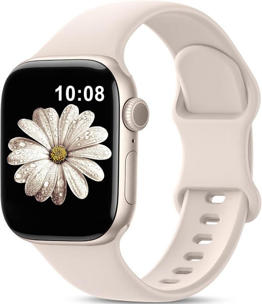 Silikon Sport Armband Kompatibel Mit Apple Watch 38-46Mm Wasserdicht Damen-image