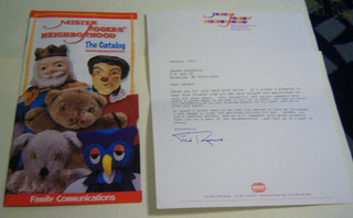 Mister Rogers' Neighborhood The Catalog Family Communications & Signed Paper