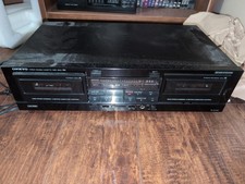 Onkyo TA-W200 High-Speed Dual Stereo Cassette Tape Deck Not Fully Tested/4prts 