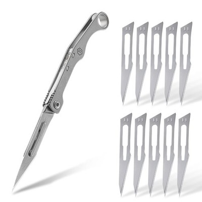KeyUnity KK13 Precision Craft Utility Blade Titanium Handle Mini Kk13grey